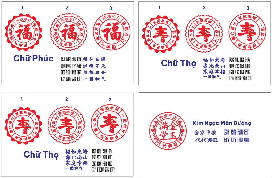 Mẫu dấu in lên bánh tổ